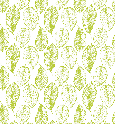 Fabric roller blind for window Lime leaves