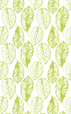 Fabric roller blind for window Lime leaves