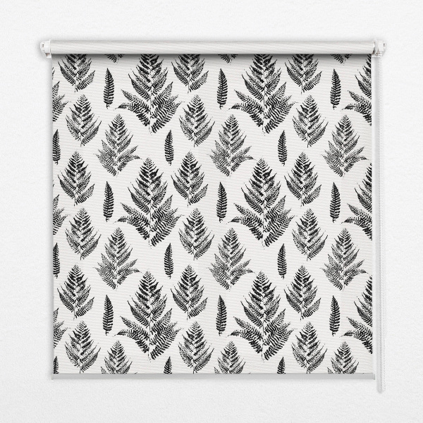 Blackout roller blind Painted leaves