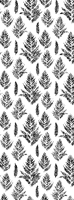 Blackout roller blind Painted leaves