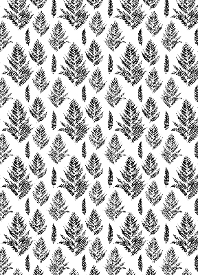 Blackout roller blind Painted leaves