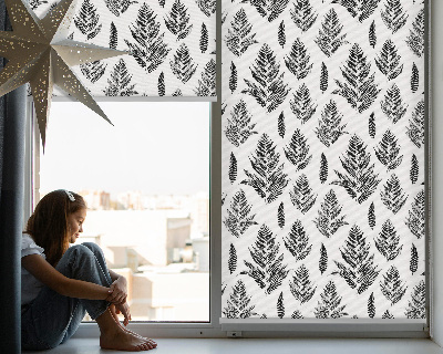 Blackout roller blind Painted leaves