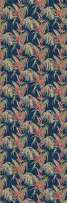 Fabric roller blind for window Interesting plants