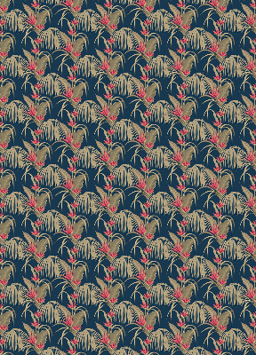 Fabric roller blind for window Interesting plants