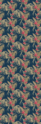 Fabric roller blind for window Interesting plants