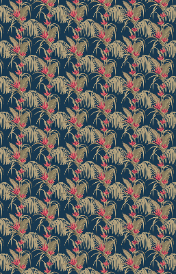 Fabric roller blind for window Interesting plants