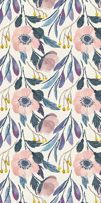 Blackout roller blind for window Poppies