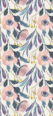 Blackout roller blind for window Poppies