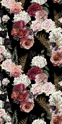 Blackout roller blind for window A bouquet of roses