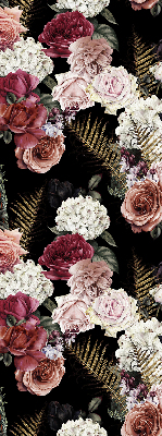 Blackout roller blind for window A bouquet of roses