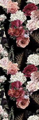 Blackout roller blind for window A bouquet of roses