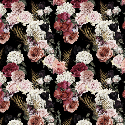 Blackout roller blind for window A bouquet of roses