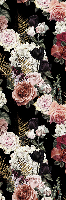 Blackout roller blind for window A bouquet of roses