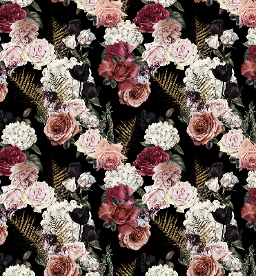 Blackout roller blind for window A bouquet of roses