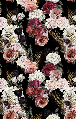 Blackout roller blind for window A bouquet of roses