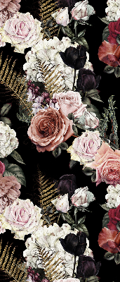 Blackout roller blind for window A bouquet of roses