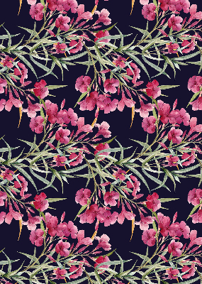 Blackout roller blind for window Exotic flower
