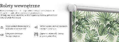 Blackout roller blind for window Various leaves