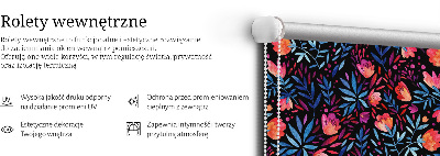 Fabric roller blind for window Poppy