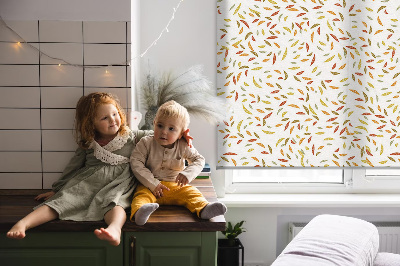 Blackout roller blind Falling leaves