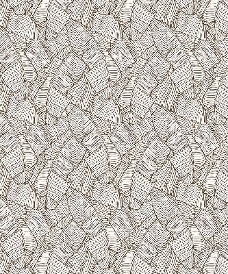 Blackout roller blind for window Drawn palm leaves