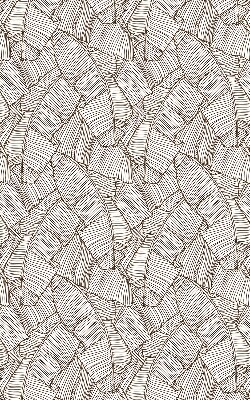 Blackout roller blind for window Drawn palm leaves