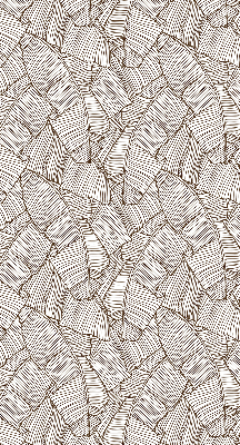 Blackout roller blind for window Drawn palm leaves