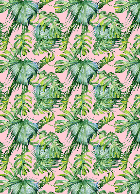 Fabric roller blind for window Tropical leaf varieties