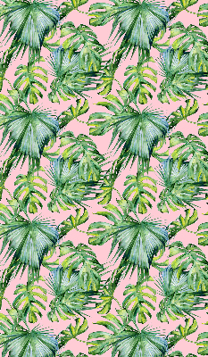Fabric roller blind for window Tropical leaf varieties