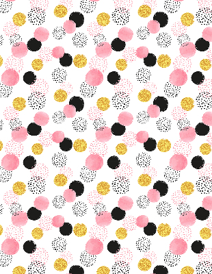 Blackout roller blind Various circles