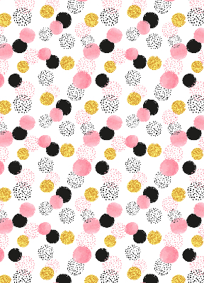 Blackout roller blind Various circles