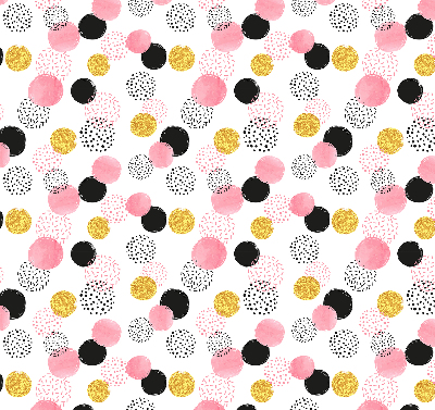Blackout roller blind Various circles