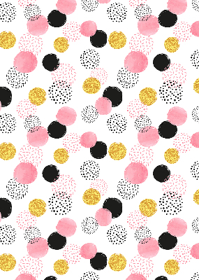Blackout roller blind Various circles