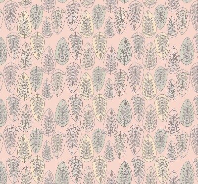 Blackout roller blind colorful leaves pattern