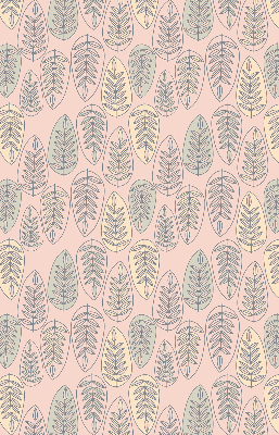 Blackout roller blind colorful leaves pattern