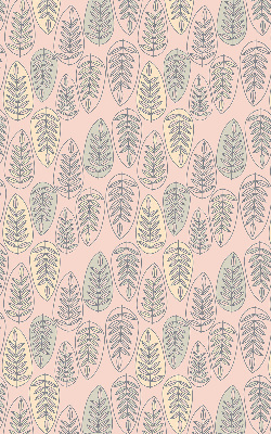 Blackout roller blind colorful leaves pattern