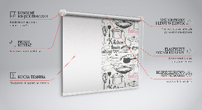 Blackout roller blind Culinary utensils