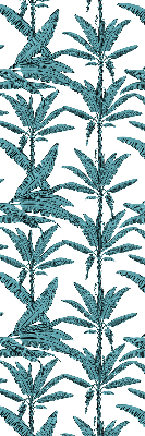 Blackout roller blind Palm leaves