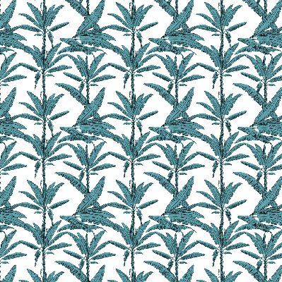 Blackout roller blind Palm leaves