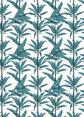 Blackout roller blind Palm leaves