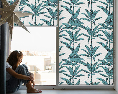 Blackout roller blind Palm leaves