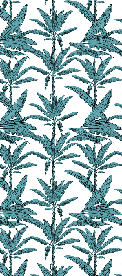 Blackout roller blind Palm leaves