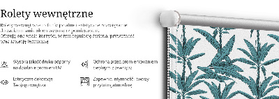 Blackout roller blind Palm leaves