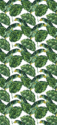 Blackout roller blind for window Exotic leaves