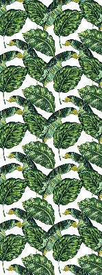 Blackout roller blind for window Exotic leaves