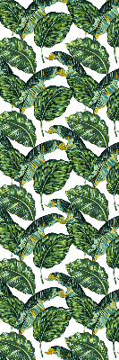 Blackout roller blind for window Exotic leaves