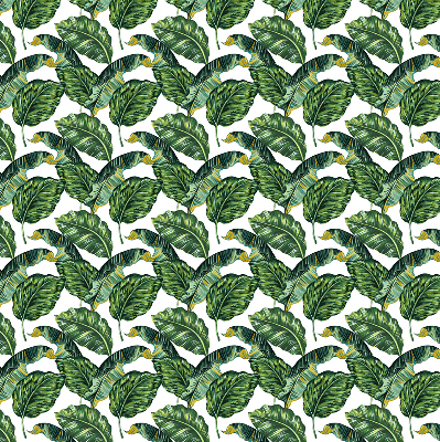 Blackout roller blind for window Exotic leaves