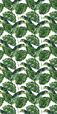 Blackout roller blind for window Exotic leaves