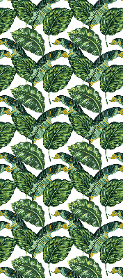 Blackout roller blind for window Exotic leaves