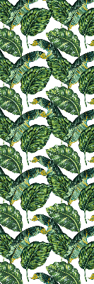 Blackout roller blind for window Exotic leaves